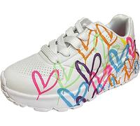 Skechers Chaussures Uno Lite Spread The Love Blanc Multicolore Fille Taille 30