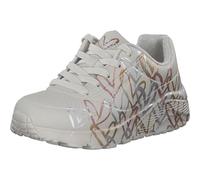 Skechers Fille Uno Lite Metallic Love, Blanc Multicolore, 30 EU