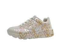 Skechers Fille Uno Lite Metallic Love, Blanc Multicolore, 36.5 EU