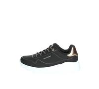 Skechers Fille Uno Lite Metallic Mode Racine Accueil Chaussures-enfant Baskets-basses, Noir, 38 EU