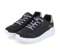 Skechers Fille Uno Lite Ombre Wave Baskets, Black Synthetic Trim, 31 EU