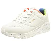 Skechers Fille Uno Lite Rainbow Speckle Basket, White, 28.5 EU