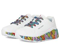 Skechers Fille Uno Lite Subtle Love Basket, Blanc, 5 UK Child