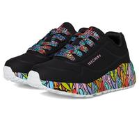 Skechers Fille Uno Lite Subtle Love Basket, Noir, 4.5 UK Child