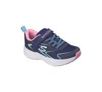 Skechers Filles Microspec Tread Hyper Speed Baskets Stretch Navy Multi