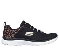 Skechers Flex Advantage 4.0 - Wild Ballad Chaussures Moyen Width en Noir/Guépard, Pointure 37, Vegan