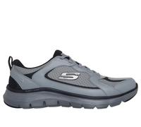 Skechers Flex Advantage 5.0 - Correl Chaussures Moyen Width en Gris Anthracite/Noir, Pointure 47.5, Vegan, Lavable en machine