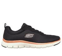 Skechers Flex Appeal 4.0 - Brilliant View Chaussures Moyen Width en Noir/Or Rose, Pointure 36, Vegan