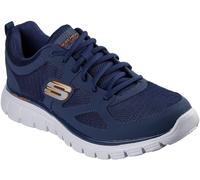Skechers Flex Burns Agoura Trainers Mens Marine/Orange 9 (43) Male
