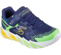 Skechers Flex-Glow Child Boys Trainers Marine/Vert 2 (35) Male