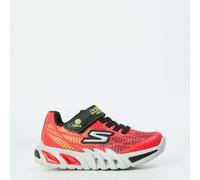 Skechers Flex-Glow Child Boys Trainers Rouge/Noir 1 (33.5) Male