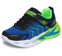 Skechers Flex-Glow Ultra Baskets pour garçon Synthétique/Textile/Lime Trim Noir/Bleu Pointure 35