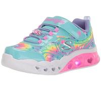 Skechers Flutter Heart Lights Groovy Swirl Botte de randonnée, Turquoise, 35.5 EU