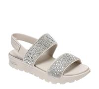 Skechers Foamies Arch Fit Footsteps avec strass, naturel, 38 EU