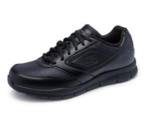 Skechers for Work Men's Nampa Food Service Shoe,Black Polyurethane,8.5 M US