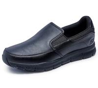 Skechers for Work Men's Nampa-Groton Food Service Shoe,Black Polyurethane,7.5 M US