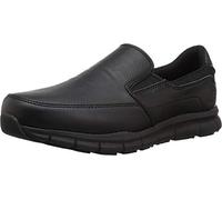 Skechers for Work Men's Nampa-Groton Food Service Shoe,Black Polyurethane,8 W US