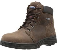 Skechers for Work Workshire Peril Bottes à bout en acier pour femme, marron foncé, 38.5 EU