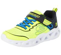 Skechers Garçon Baskets, Yellow Textile Synthetic Black Blue Tri, 28 EU