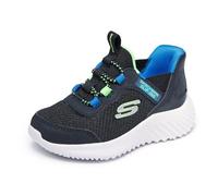 Skechers Chaussures garçon Bounder Brisk-Burst – Noir/Lime – Taille 27 EU