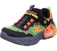 Skechers Garçon 400615l Bkor Shoes, Textile Noir Synthétique Orange Vert TR, 30 EU