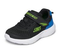 Skechers Garçon DYNA-Lite Lil Quanta-Stride Baskets, Black Synthetic/Textile/Blue & Lime Trim, 23 EU