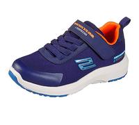 Skechers Garçon Dynamic Tread Basket, Textile Marine Orane, 30 EU
