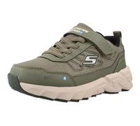 Skechers Garçon Elite Sport Tread Aquavek Baskets, Olive Synthetic Textile Silver & Black Trim