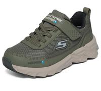 Skechers Garçon Elite Sport Tread Aquavek Baskets, Olive Synthetic Textile Silver & Black Trim, 33 EU