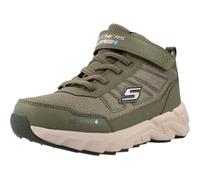 Skechers Garçon Elite Sport Tread Baskets, Olive Synthetic Textile Silver & Black Trim
