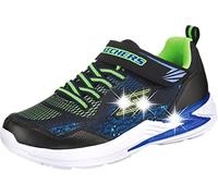 Skechers Garçon Erupters Iii - Derlo Baskets, Noir Black Mesh Synthetic Blue Lime Trim Bblm, 35.5 EU