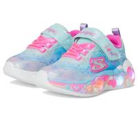 SKECHERS Baskets 'ETERNAL HEART LIGHTS' aqua / bleu clair / orange / rose, Taille 25