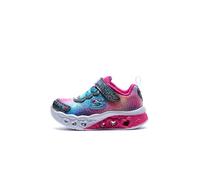 Skechers Garçon Fille Flutter Heart Lights Simply Love Basket, Navy Synthetic Mesh, 21 EU