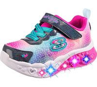 Skechers Garçon Fille Flutter Heart Lights Simply Love Basket, Navy Synthetic Mesh, 22 EU