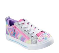 Skechers Garçon Fille Twinkle Sparks Cosmic Burst Basket, Multi Synthetic/Trim, 25 EU