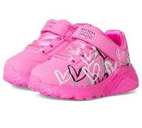 Skechers Garçon Fille Uno Lite Love Levitate Basket, Hot Pink Synthetic/Multi Trim, 23 EU