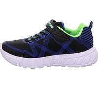 Skechers Garçon Flex-glow Baskets, Black Blue Lime, 30 EU