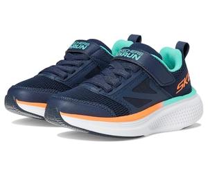 Skechers Garçon Go Run Elevate 2.0 Find My, Navy Textile Navy Synthetic Orange Blue, 33.5 EU