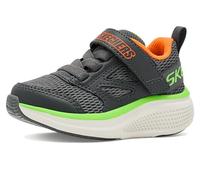 Skechers Garçon GO Run Elevate 2.0 Where's My Lil Skechers Baskets, Charcoal Textile/Charcoal Synthetic/Orang
