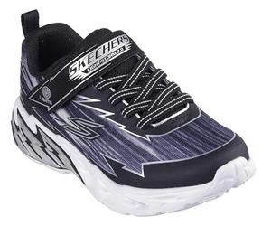 Skechers Garçon Light Storm 2.0 Fashion-Sneakers, Noir Gris, 28.5 EU