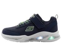 Skechers Garçon Meteor-Lights, Bleu Marine, 22 EU