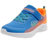 Skechers Garçon Microspec II Zovrix Shoes, Royal Textile Synthetic Orange Trim, 34 EU