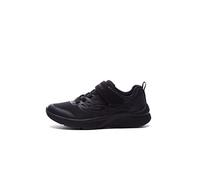 Skechers Garçon Microspec Texlor Basket, Bordure en Textile Noir, 28.5 EU