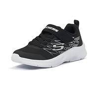 Skechers Garçon Microspec Texlor, Black Textile Black Silver Trim, 32 EU