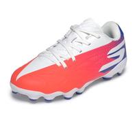 Skechers Garçon Razor 2 Multi-Ground Chaussures de Football, White/Blue/Pink, 29 EU