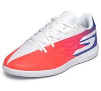 Skechers Garçon Razor 2 Jr Chaussures de Football pour Indoor, White/Blue/Pink, 37.5 EU