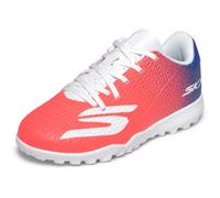 Skechers Garçon SKX_2 Jr TD Chaussures de Football pour Turf, White/Blue/Pink, 26.5 EU