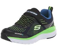 Skechers Garçon Ultra Groove Basket, Textile Bleu Marine avec Bordure Noire, 31 EU