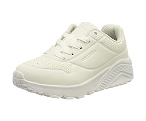 Skechers Garçon Uno Lite-delodox Basket, Garniture Synthétique Blanc L, 28.5 EU
