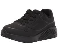 Skechers Garçon Uno Lite-delodox Basket, Garniture synthétique noir , 33.5 EU